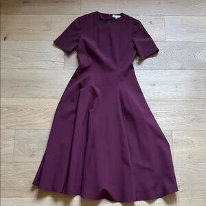 Zara Elegant Plum Midi Dress